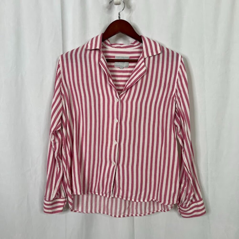 Rails Striped Long Sleeve Pajama Lounge Shirt Women's Size S